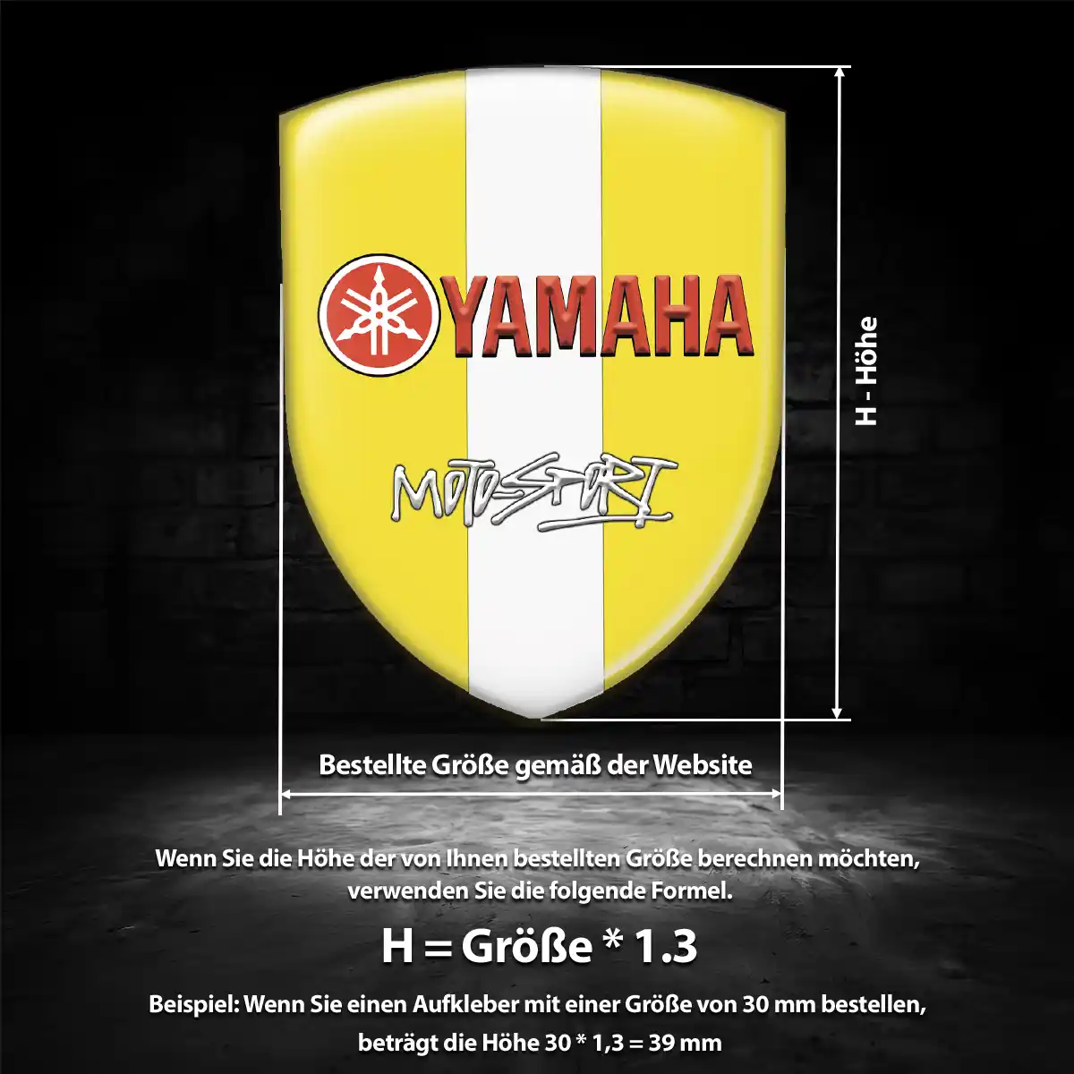 Yamaha Emblem Aufkleber Auto Hohe Qualität