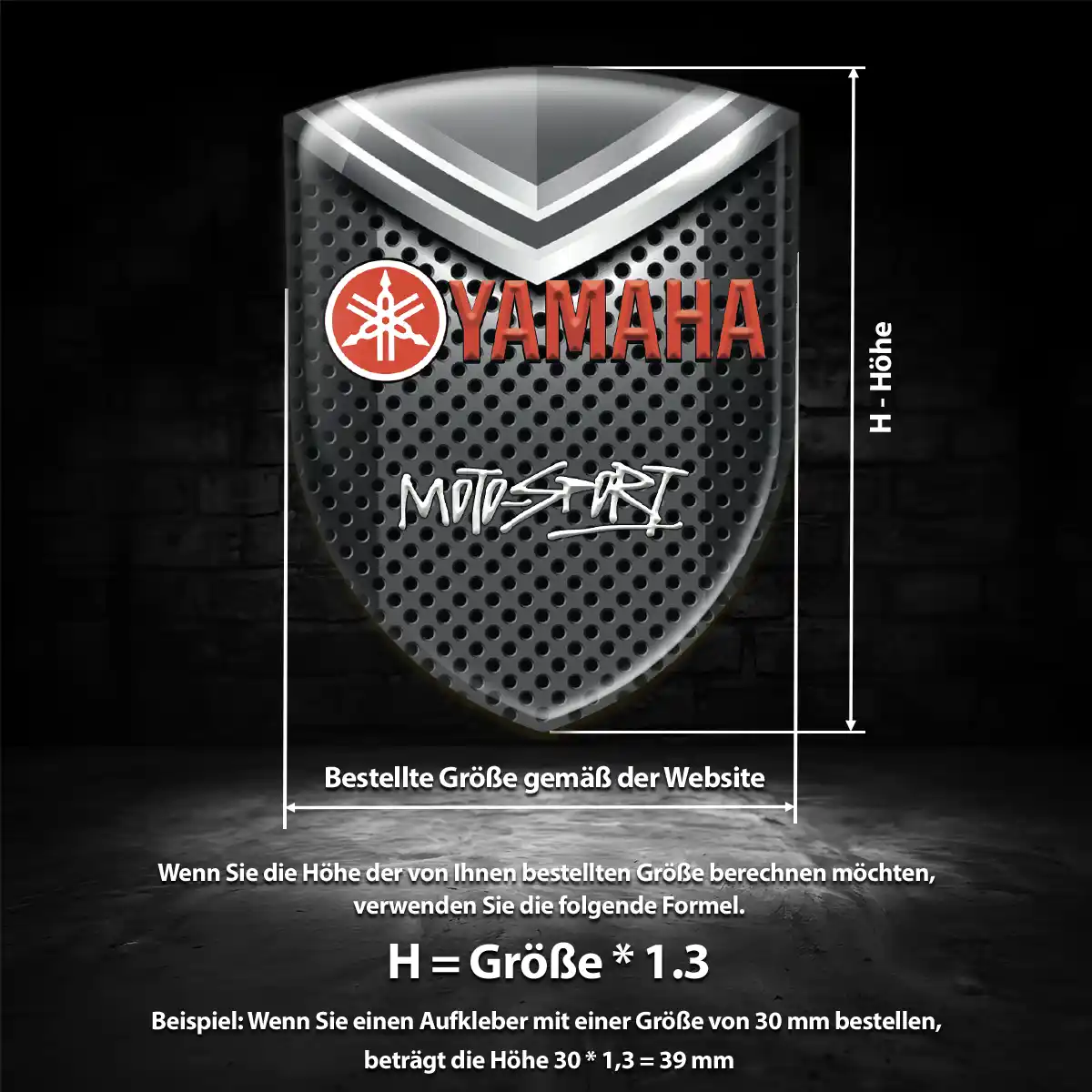 Yamaha Emblem Aufkleber Auto Limitierte Auflage