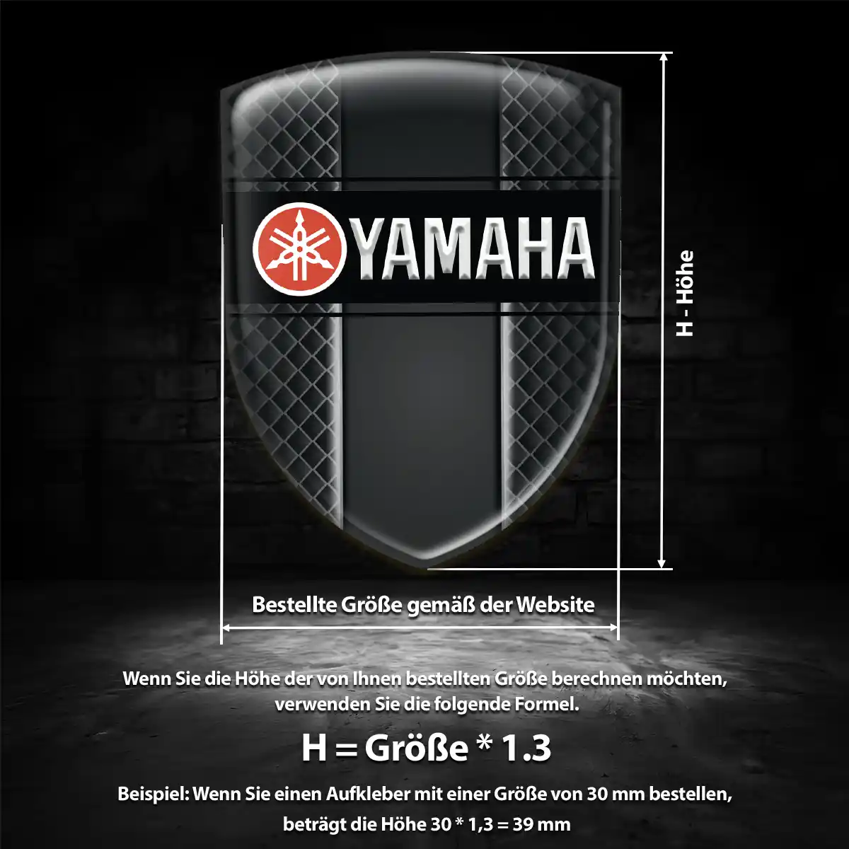 Yamaha Emblem Aufkleber Auto Luxus-Edition