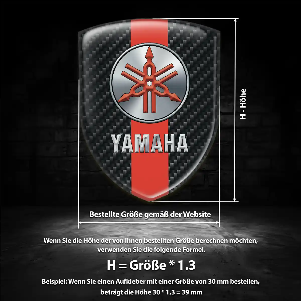 Yamaha Emblem Aufkleber Auto Markenedition