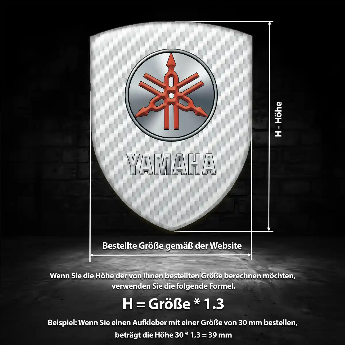 Yamaha Emblem Aufkleber Auto Sonderedition