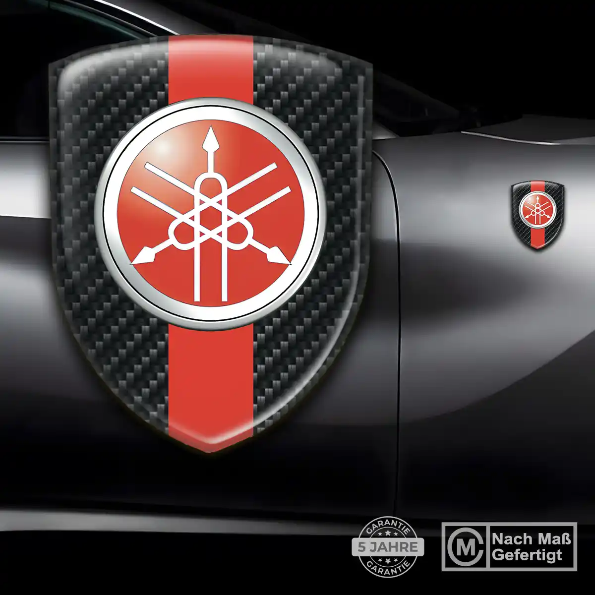Yamaha Emblem Aufkleber Elegantes Design