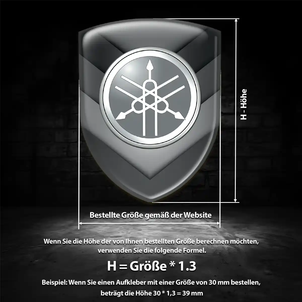 Yamaha Emblem Aufkleber Hohe Qualität