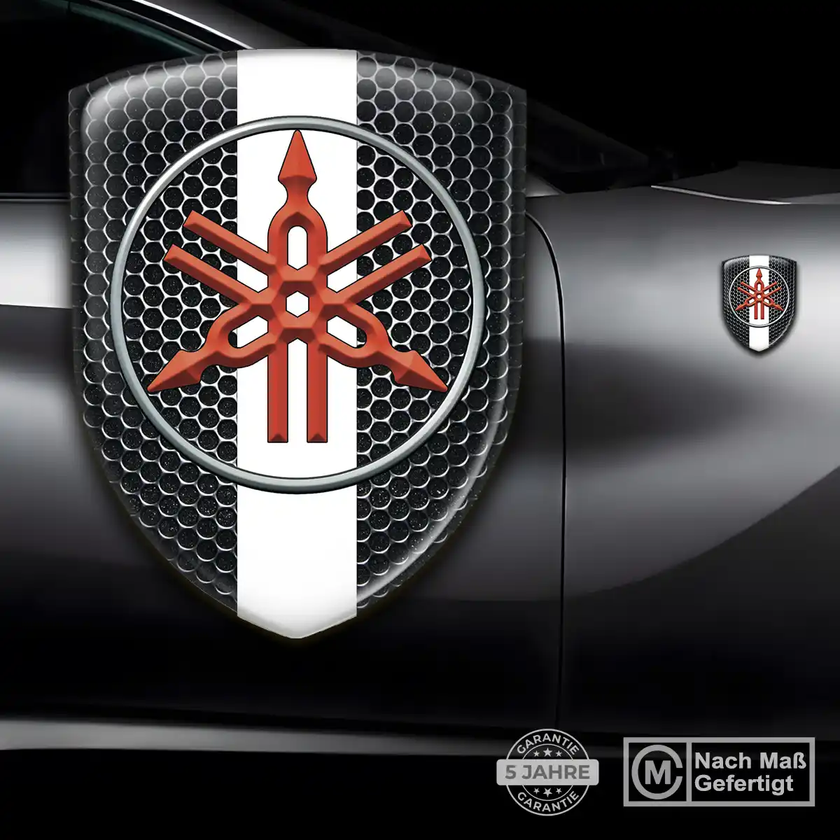 Yamaha Emblem Aufkleber Interieurdesign
