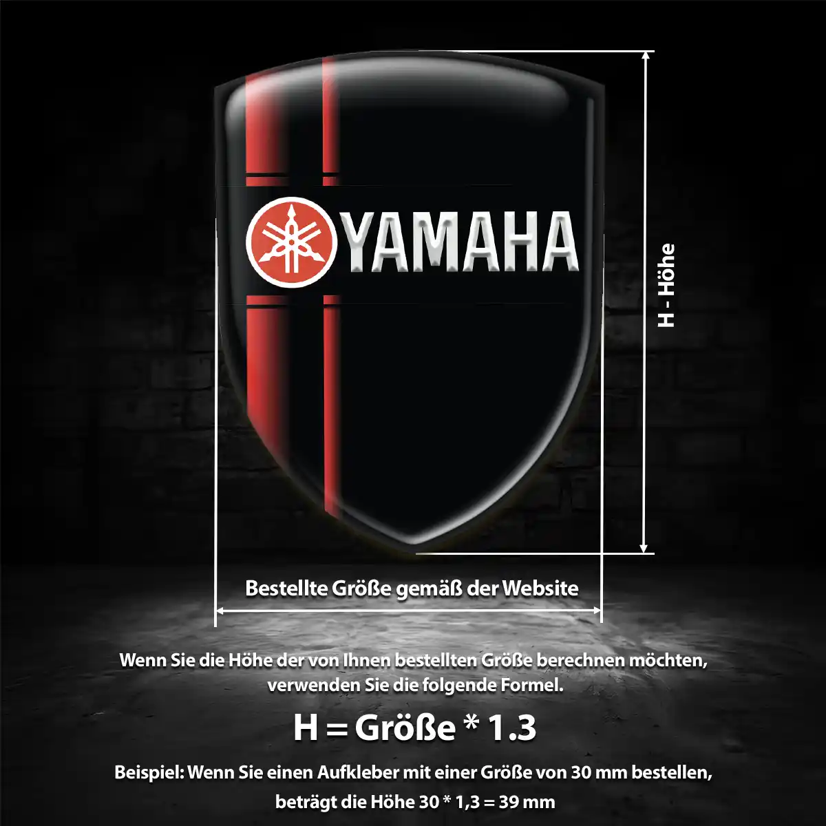 Yamaha Emblem Aufkleber Limitierte Auflage