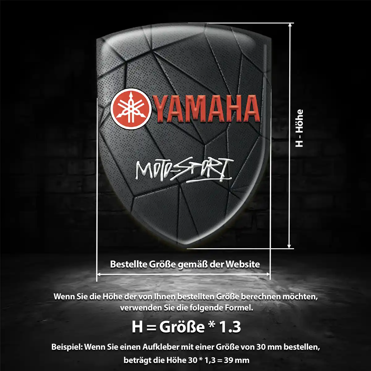 Yamaha Emblem Aufkleber Luxus-Edition