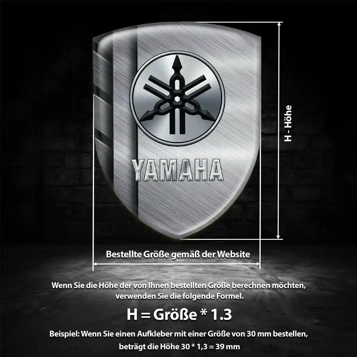 Yamaha Emblem Aufkleber Markenedition
