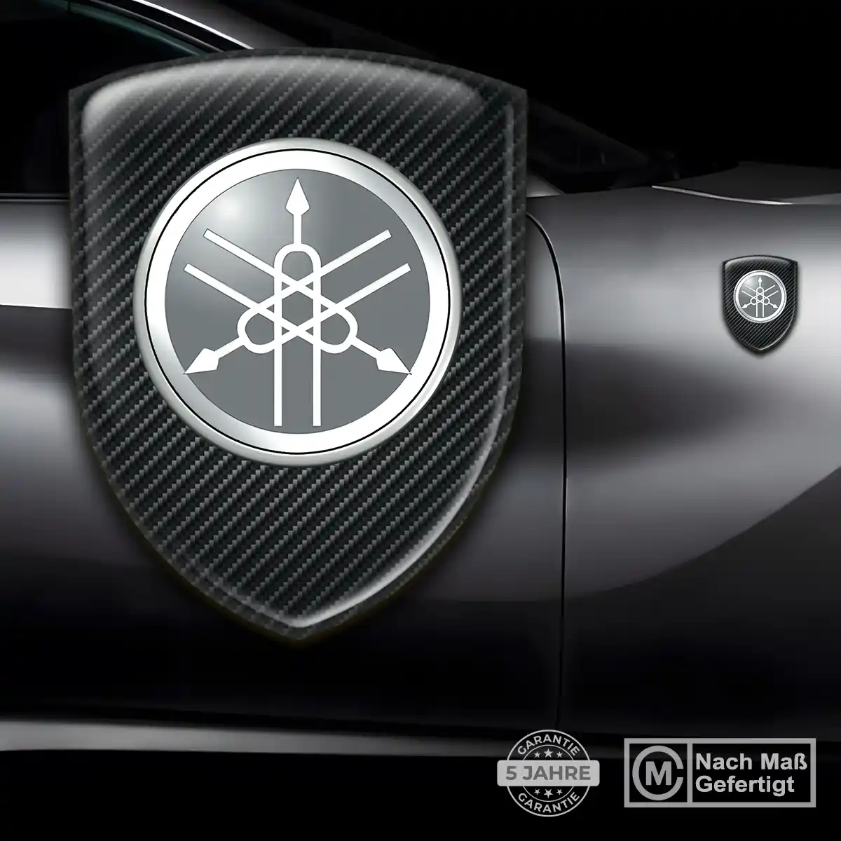 Yamaha Emblem Aufkleber Modernes Design