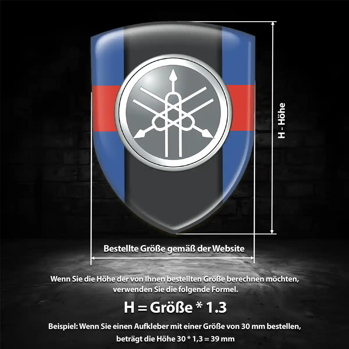 Yamaha Emblem Aufkleber Sonderedition