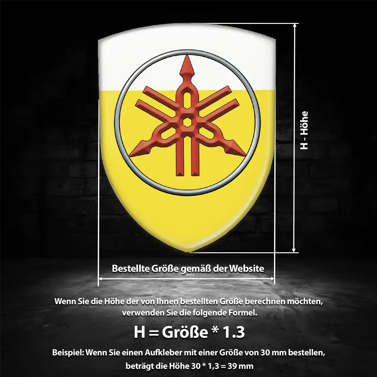 Yamaha Emblem Aufkleber Spitzenqualität