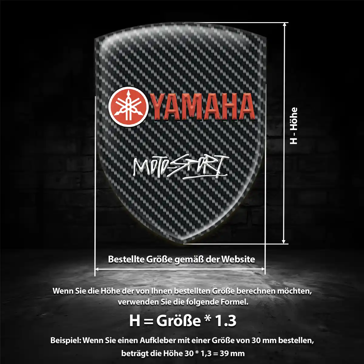 Yamaha Emblem Aufkleber Stilvolles Design