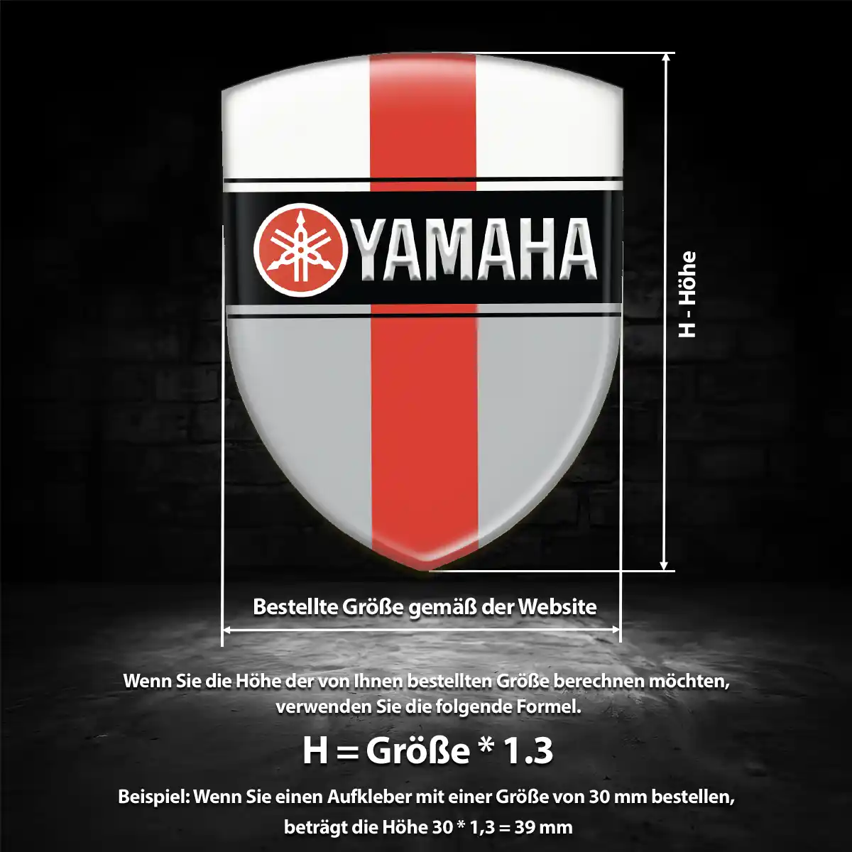 Yamaha Emblem Aufkleber Verlässliche Qualität