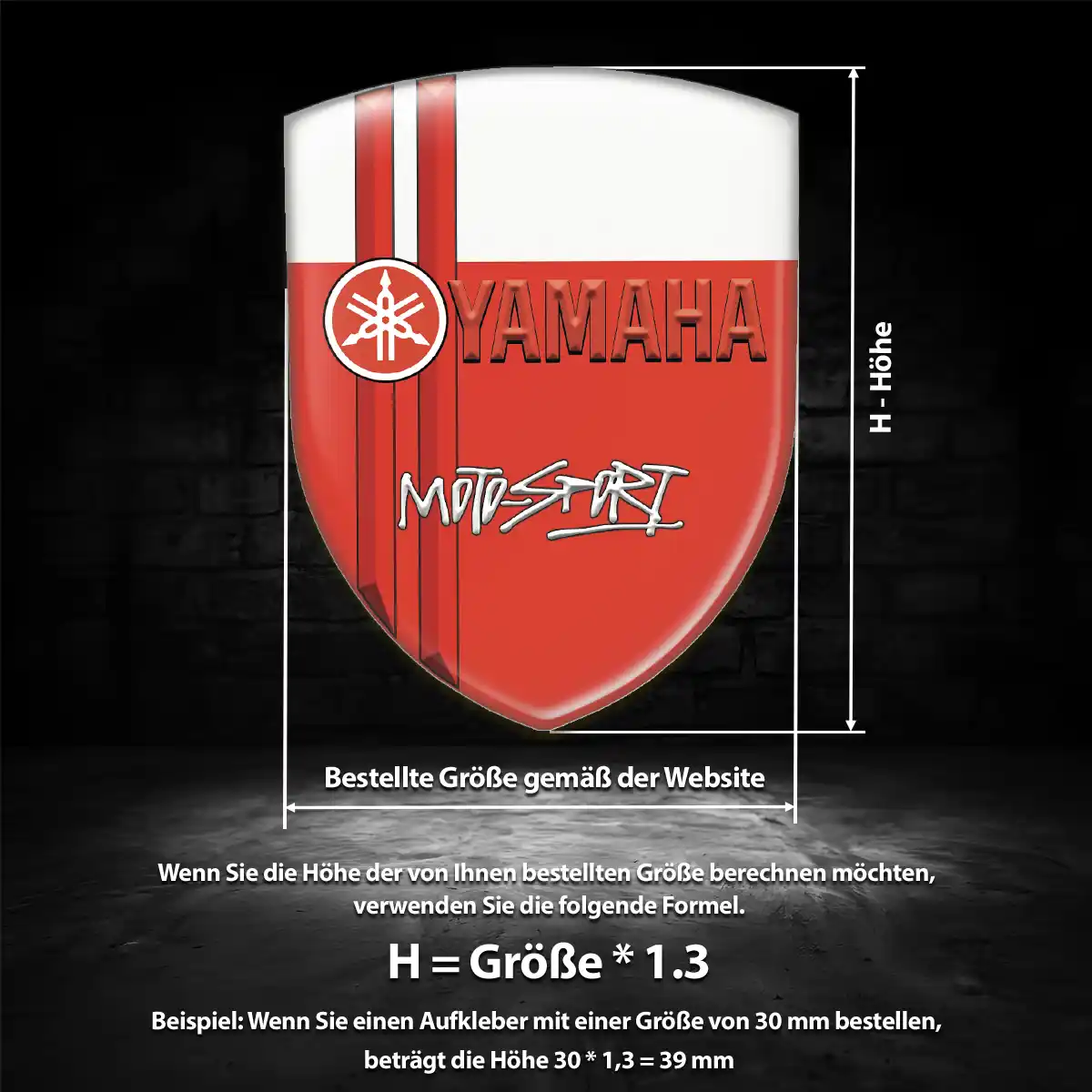Yamaha Emblem Aufkleber Wappen Auto Edles Design