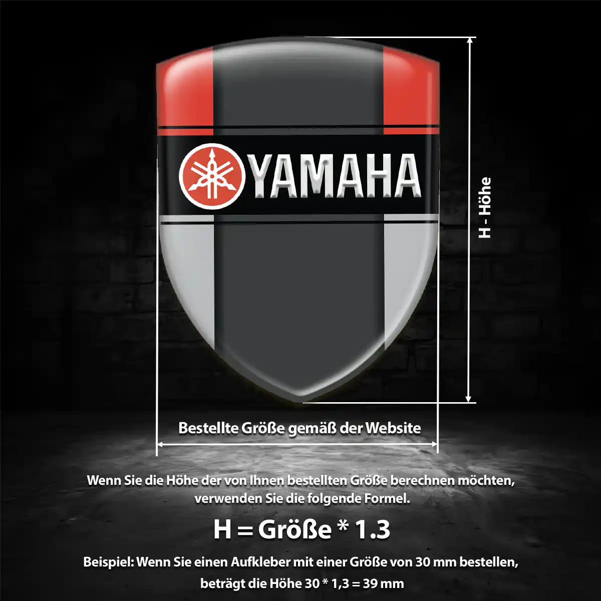 Yamaha Emblem Aufkleber Wappen Auto Elegantes Design