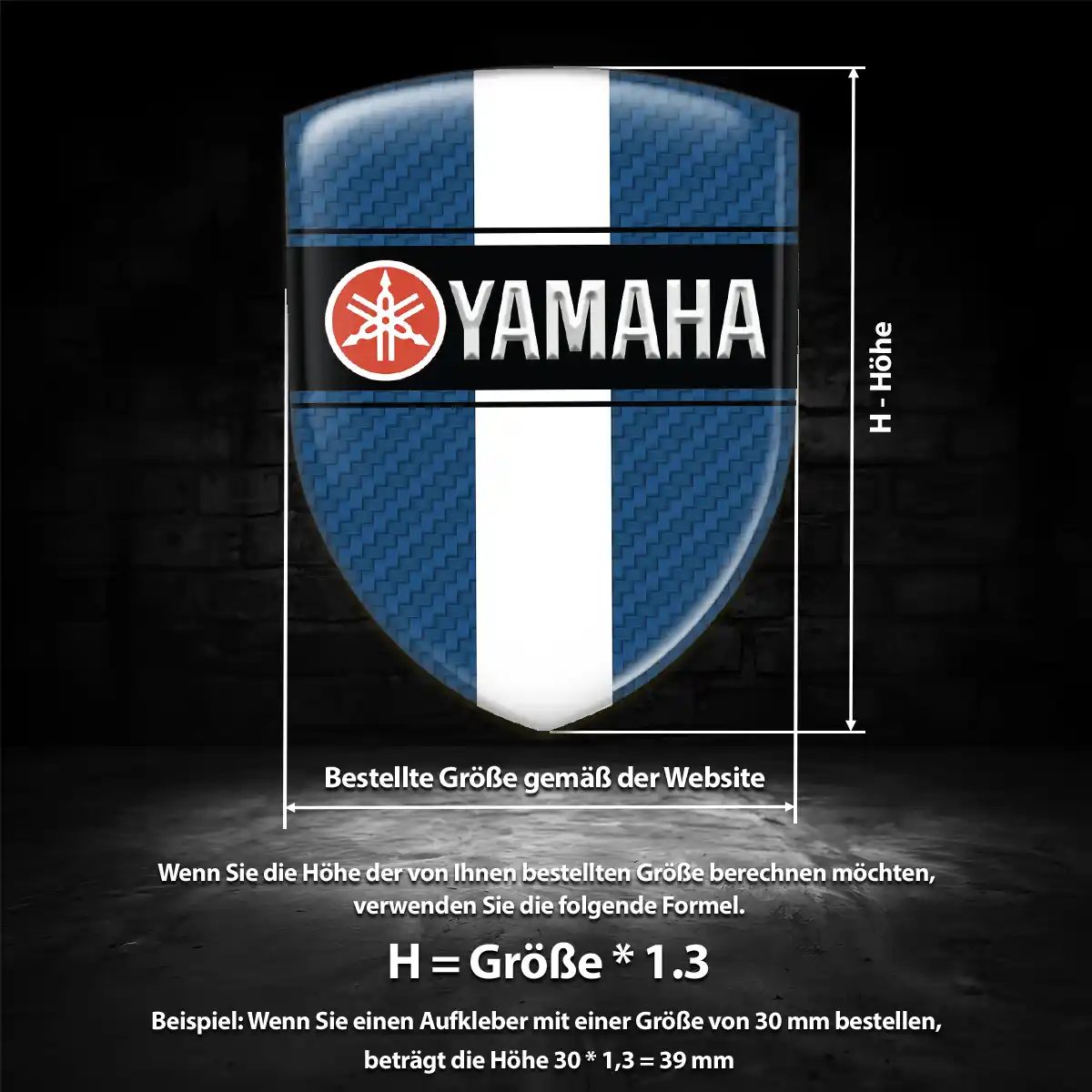 Yamaha Emblem Aufkleber Wappen Auto Höchste Qualität