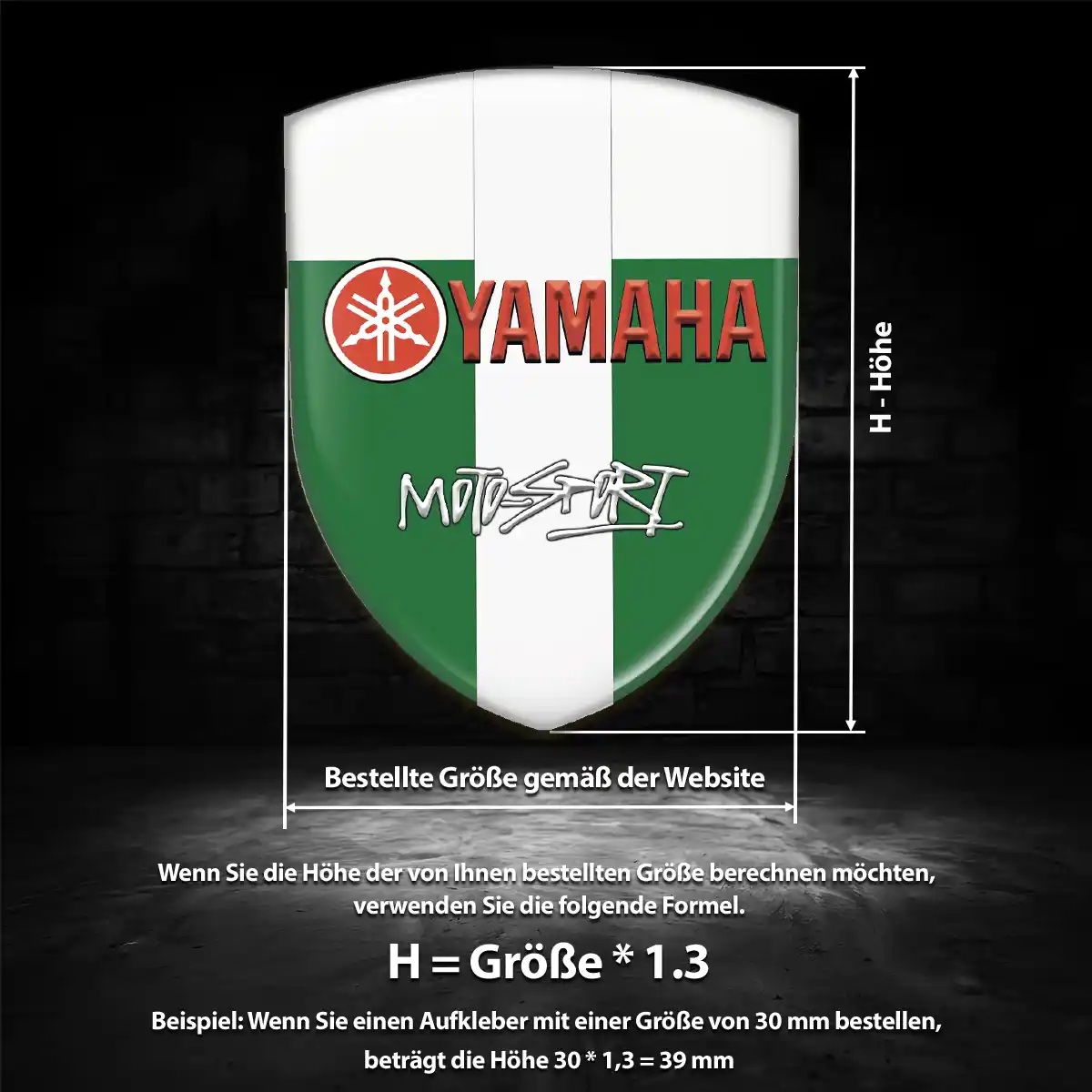 Yamaha Emblem Aufkleber Wappen Auto Hochwertiges Harz