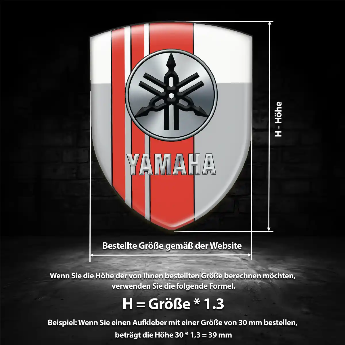 Yamaha Emblem Aufkleber Wappen Auto Limitierte Auflage