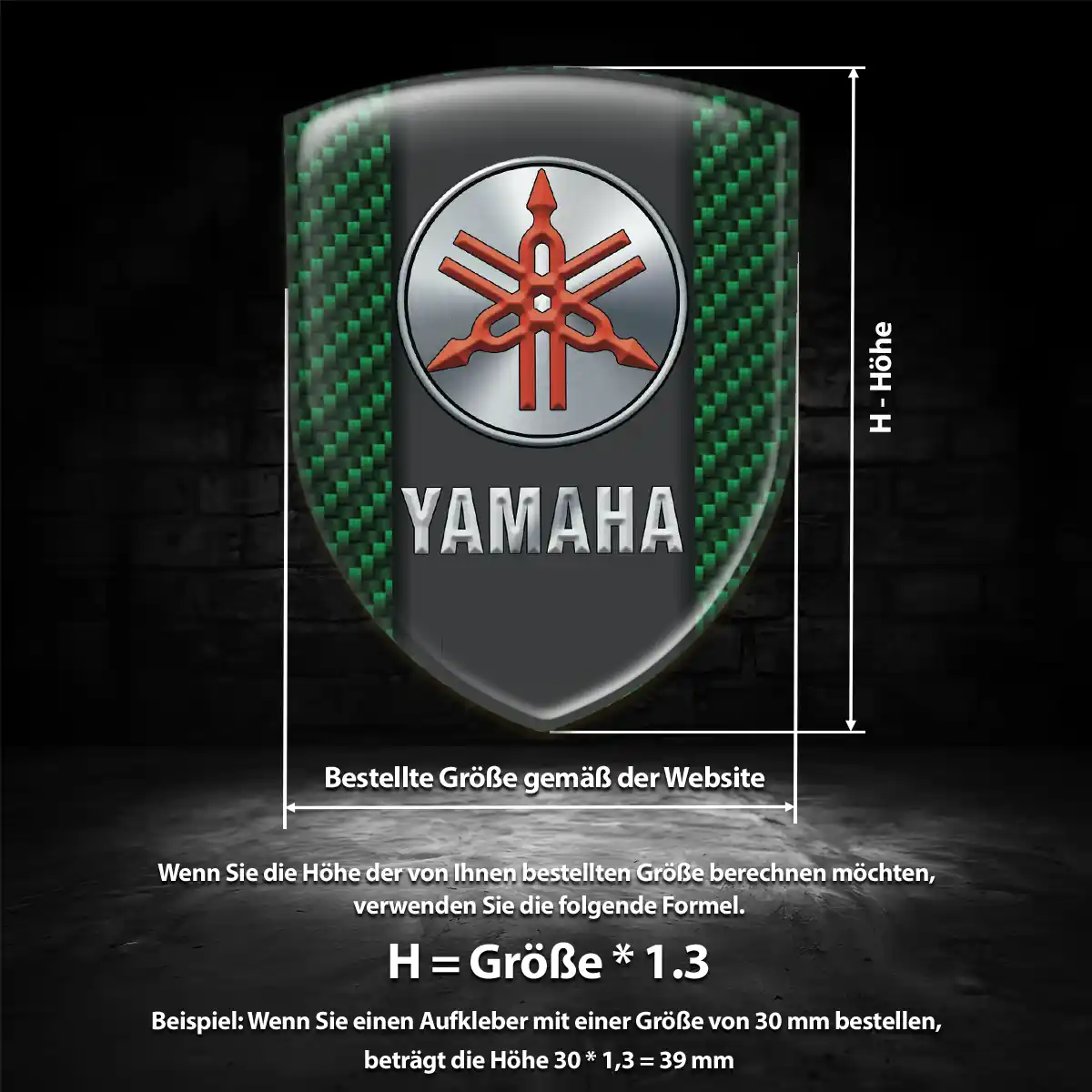 Yamaha Emblem Aufkleber Wappen Auto Premiumqualität