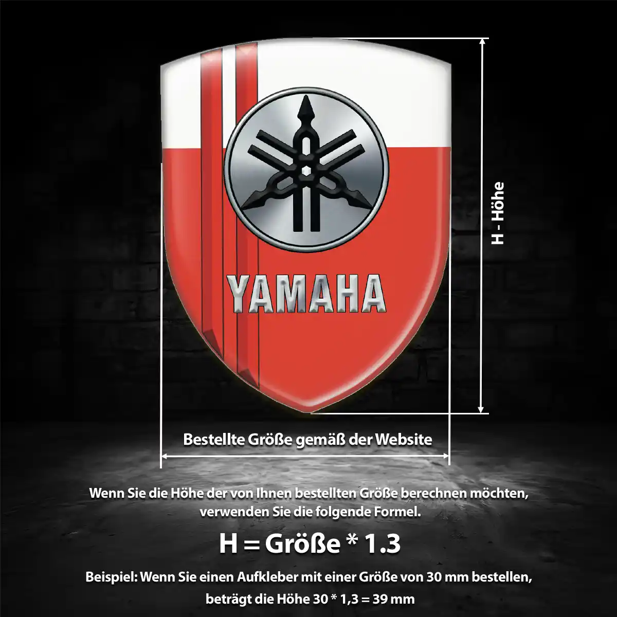 Yamaha Emblem Aufkleber Wappen Auto Sonderedition