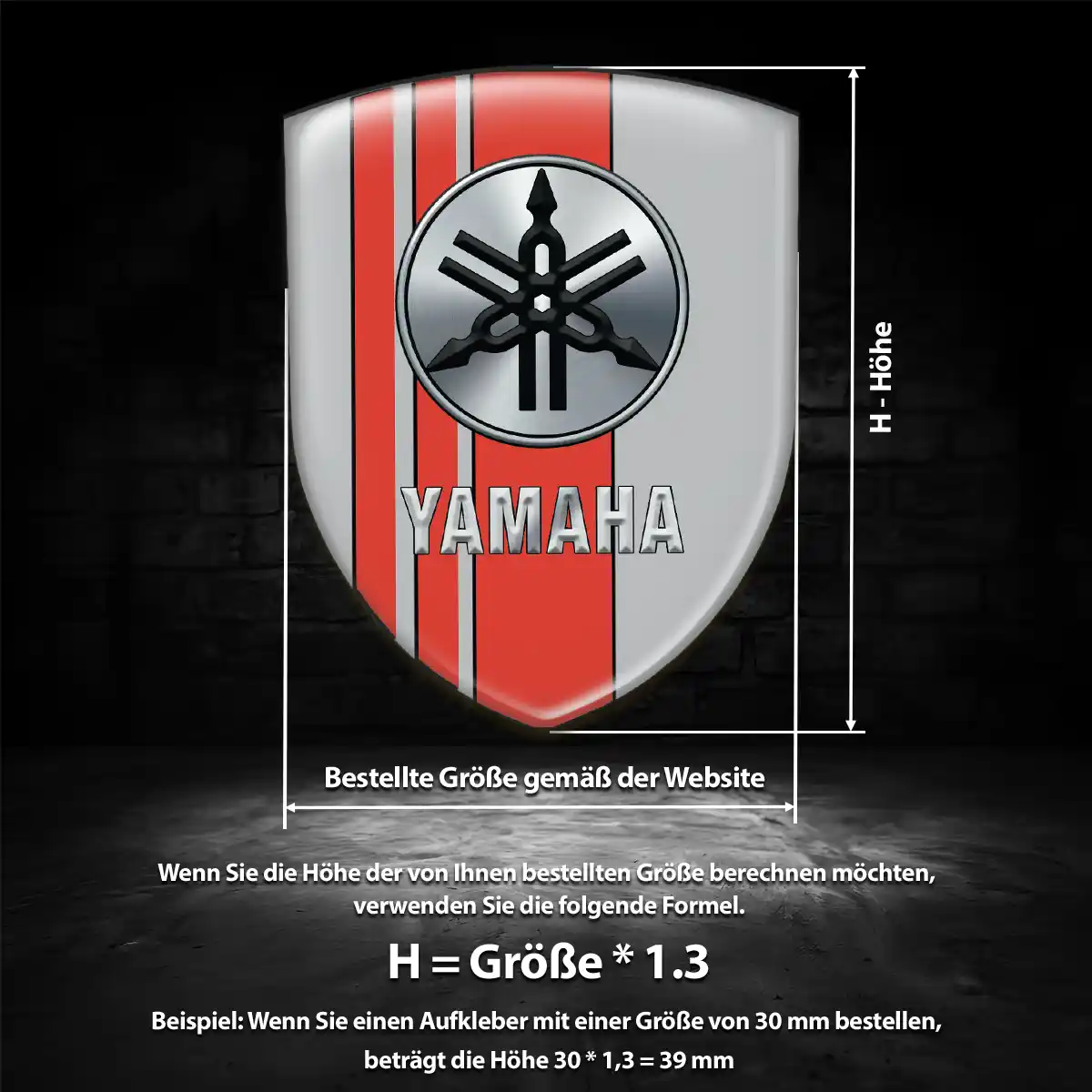 Yamaha Emblem Aufkleber Wappen Auto Stilvolles Design