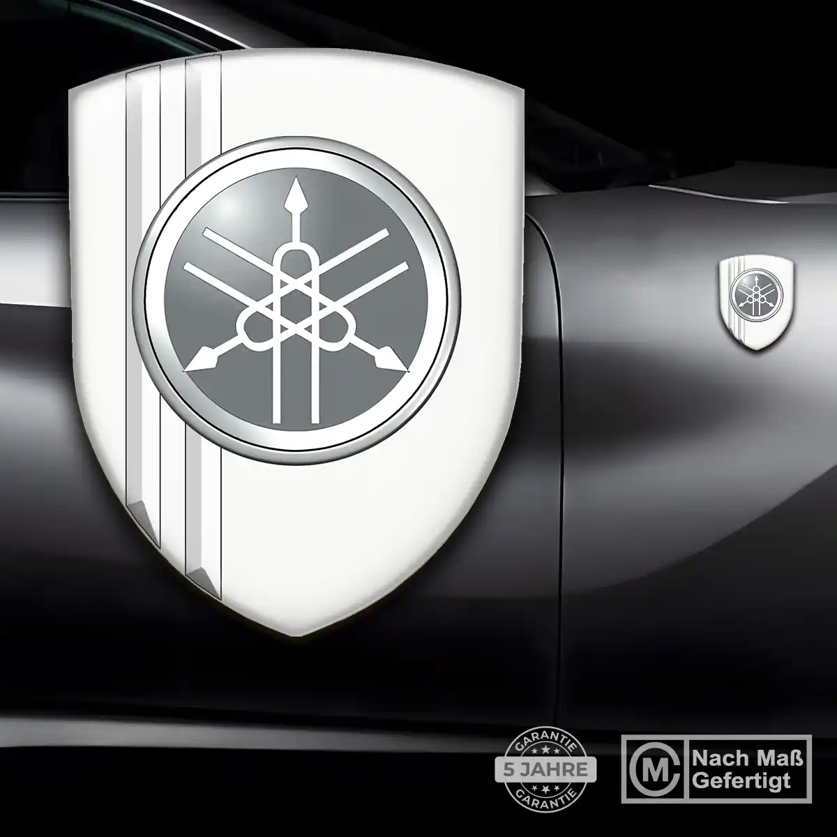 Yamaha Emblem Aufkleber Wappen Auto Tuningfahrzeug