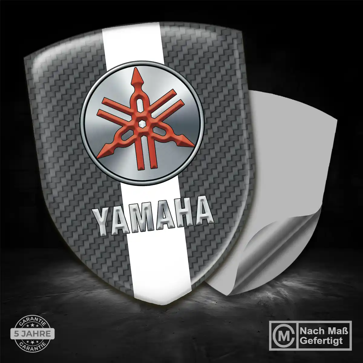 Yamaha Emblem Aufkleber Wappen Elegantes Design