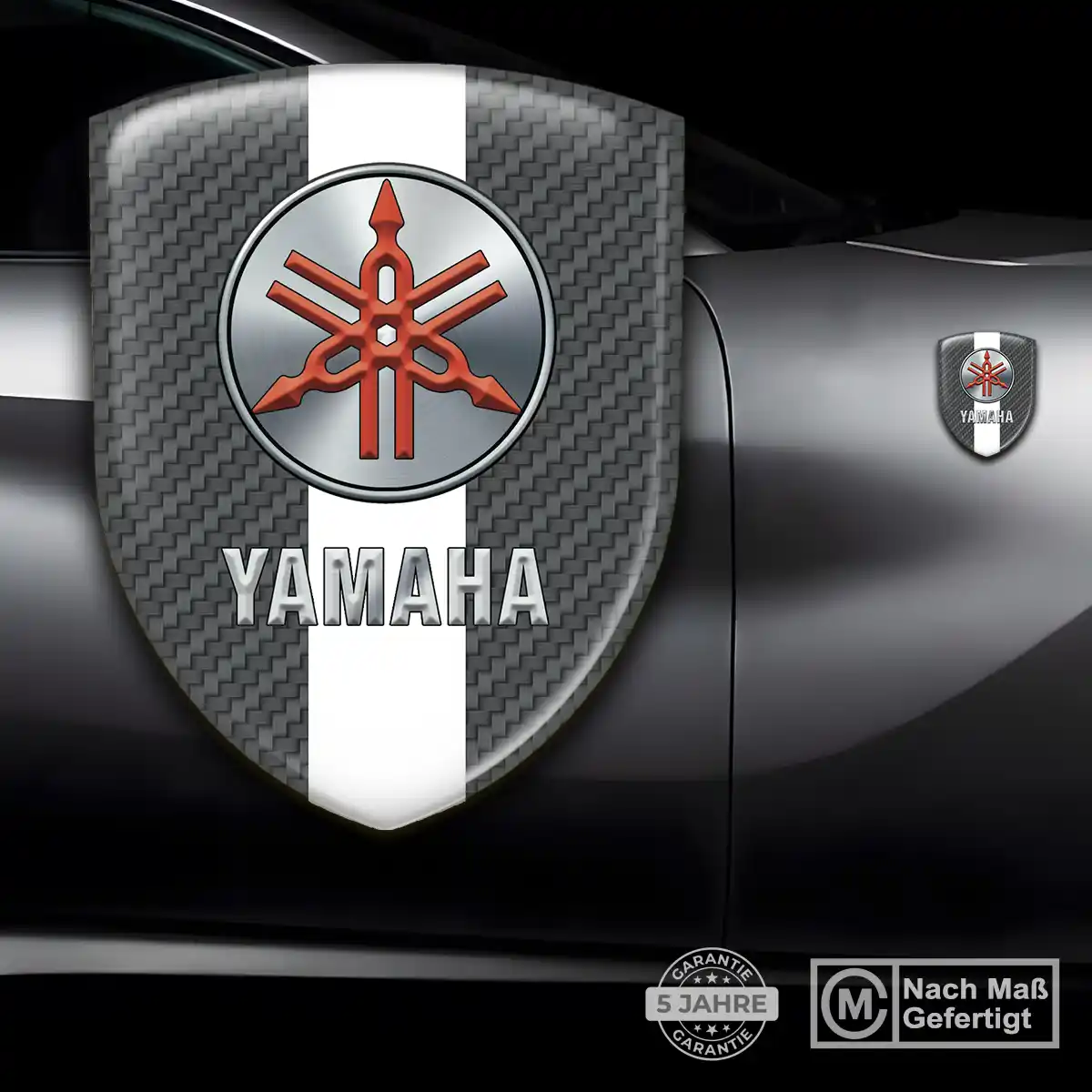 Yamaha Emblem Aufkleber Wappen Elegantes Design