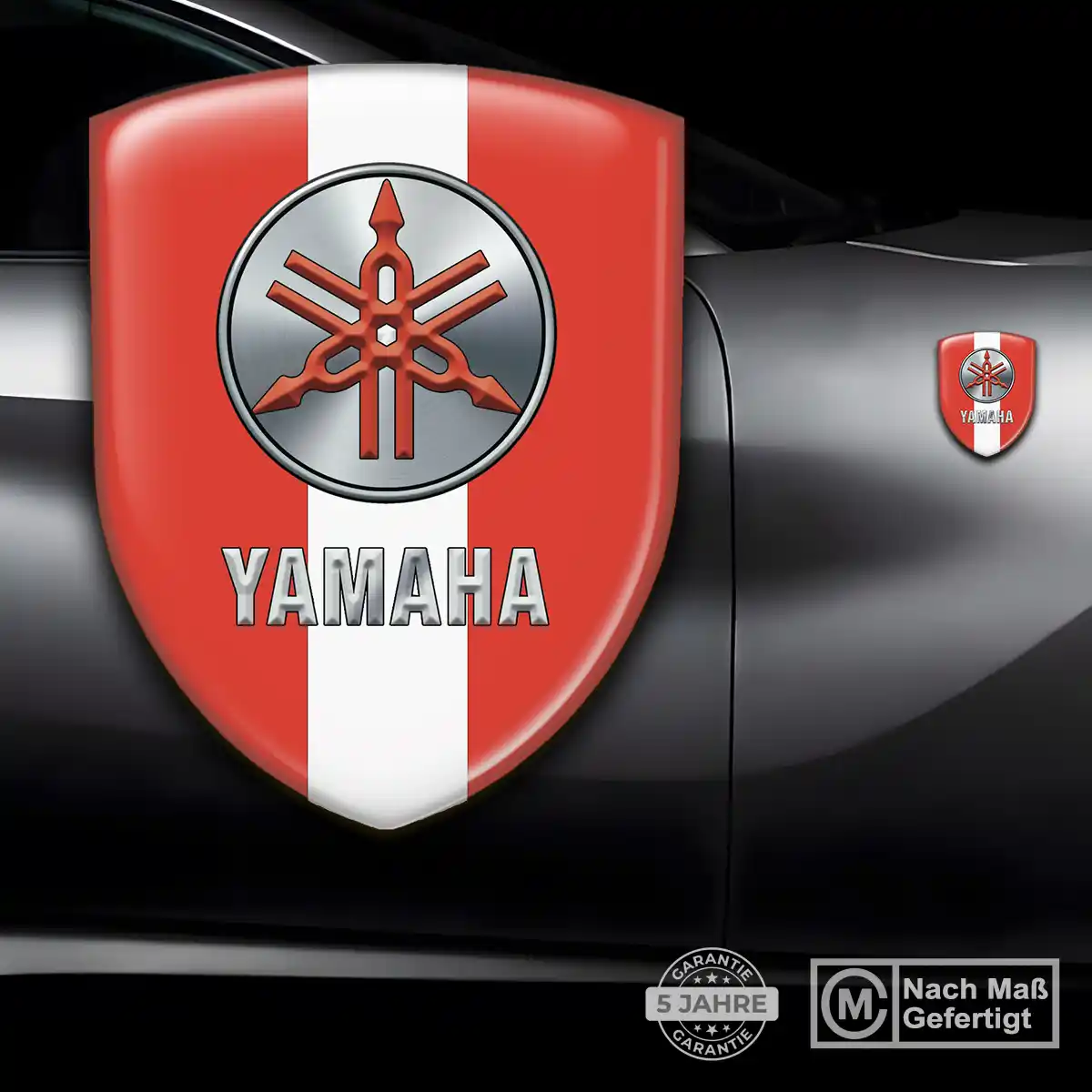 Yamaha Emblem Aufkleber Wappen Hochwertiges Harz