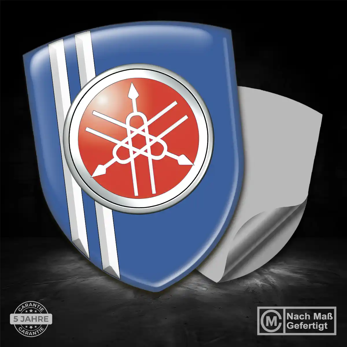 Yamaha Emblem Aufkleber Wappen Modernes Design
