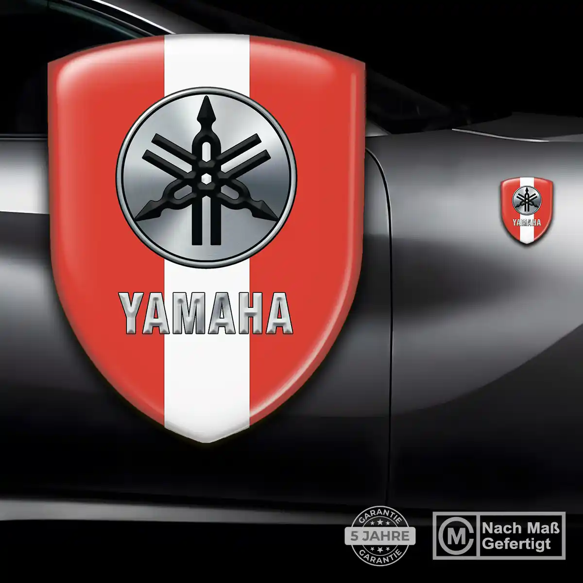 Yamaha Emblem Aufkleber Wappen Premium-Edition