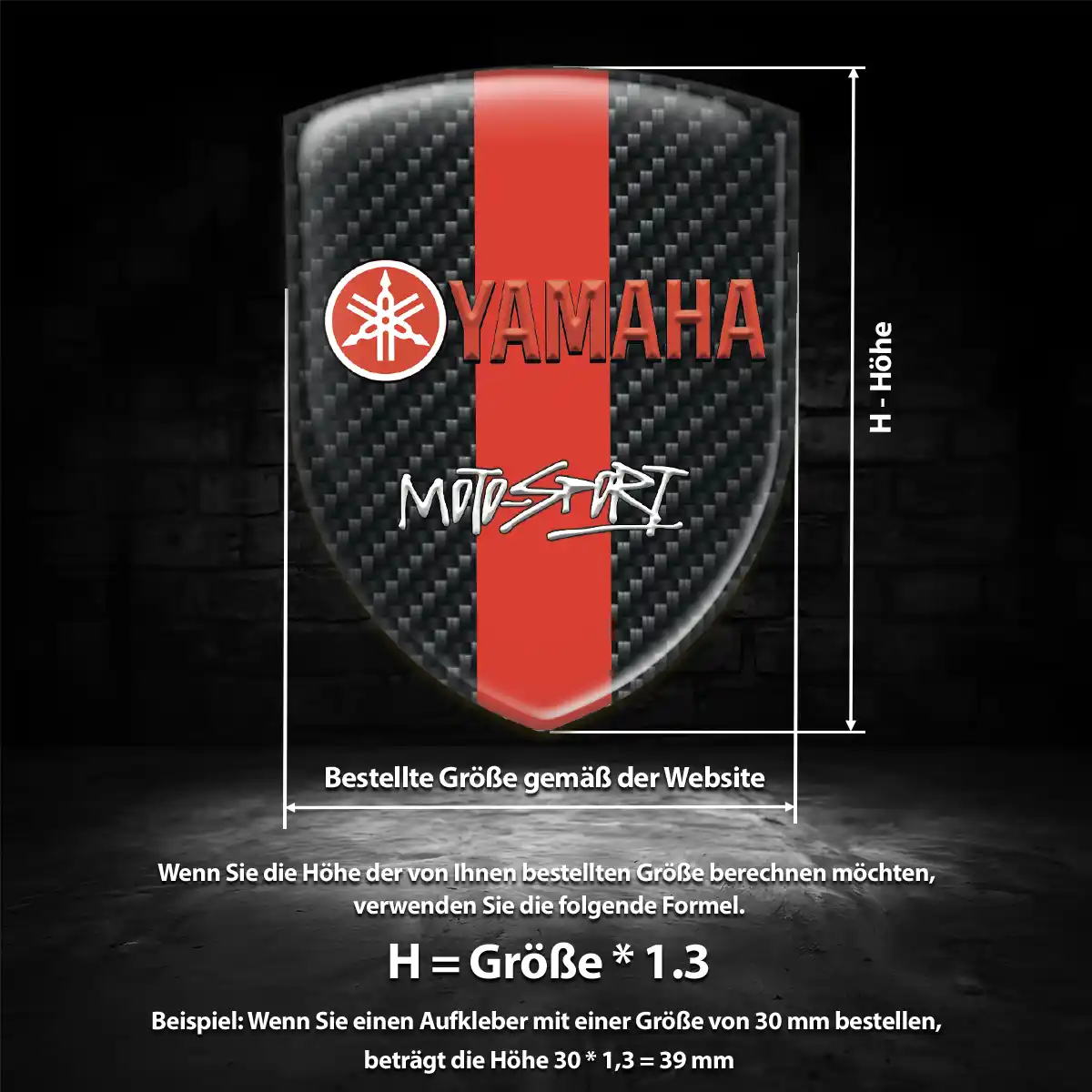 Yamaha Emblem Aufkleber Wappen Spitzenqualität