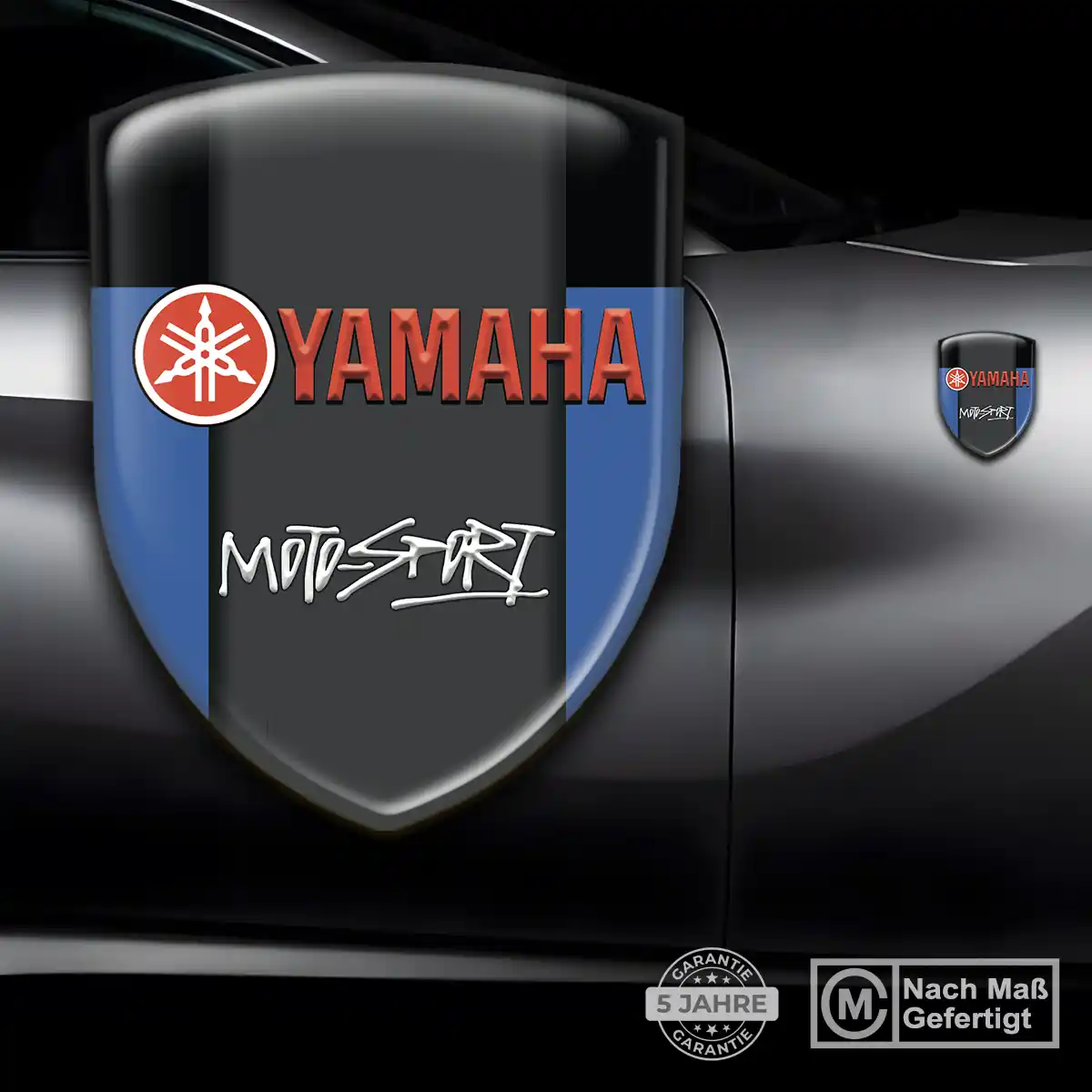 Yamaha Emblem Aufkleber Wappen Stilvolles Design
