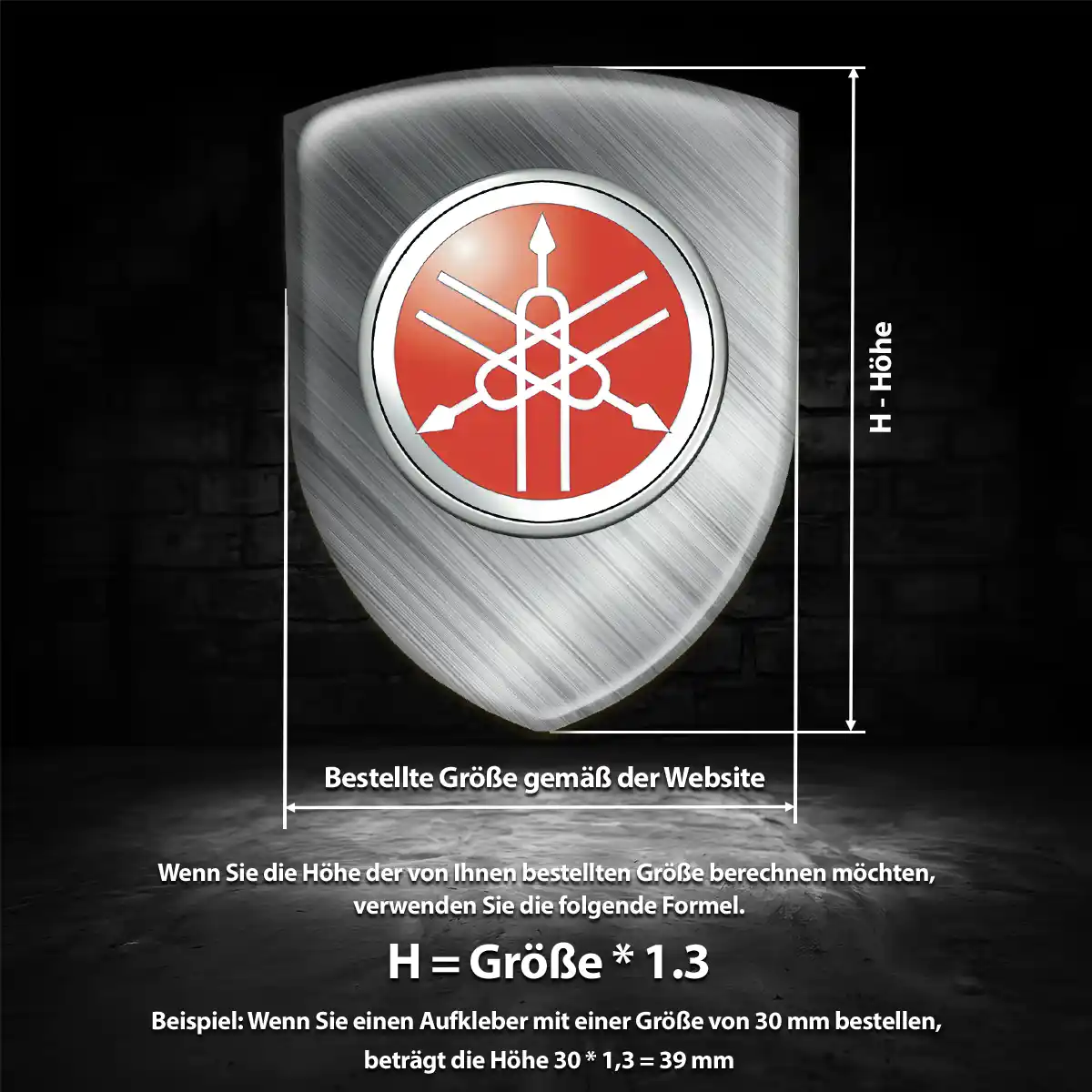 Yamaha Emblem Ausdrucksstarkes Design