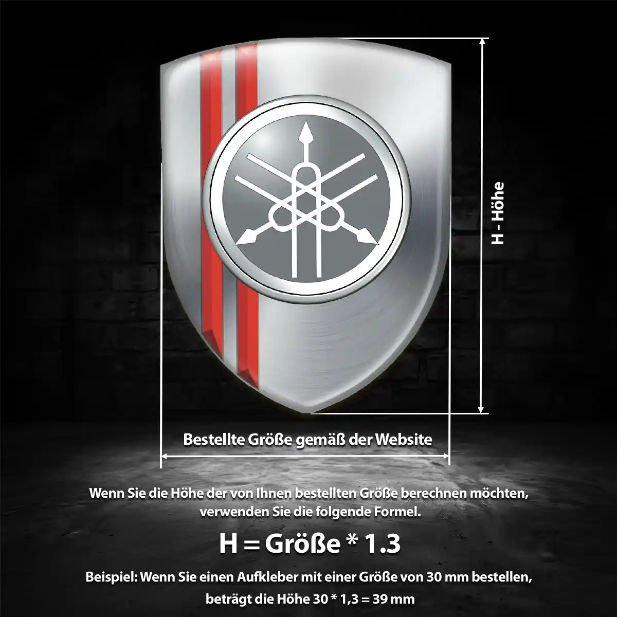 Yamaha Emblem Auto Überzeugende Qualität