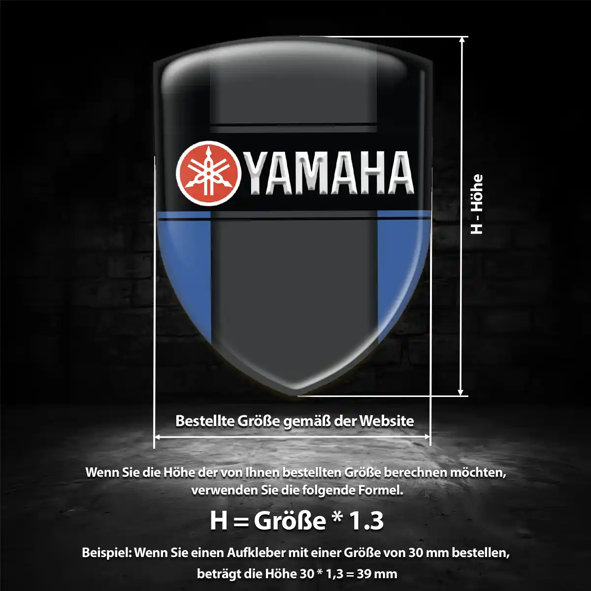Yamaha Emblem Auto Edles Design