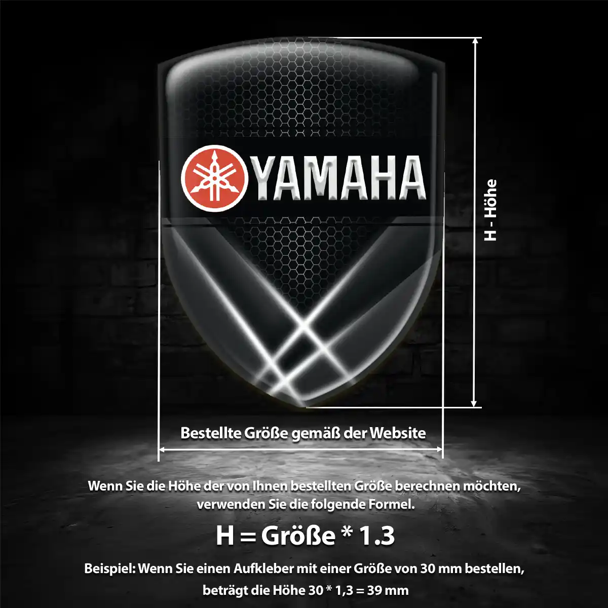 Yamaha Emblem Auto Elegantes Design