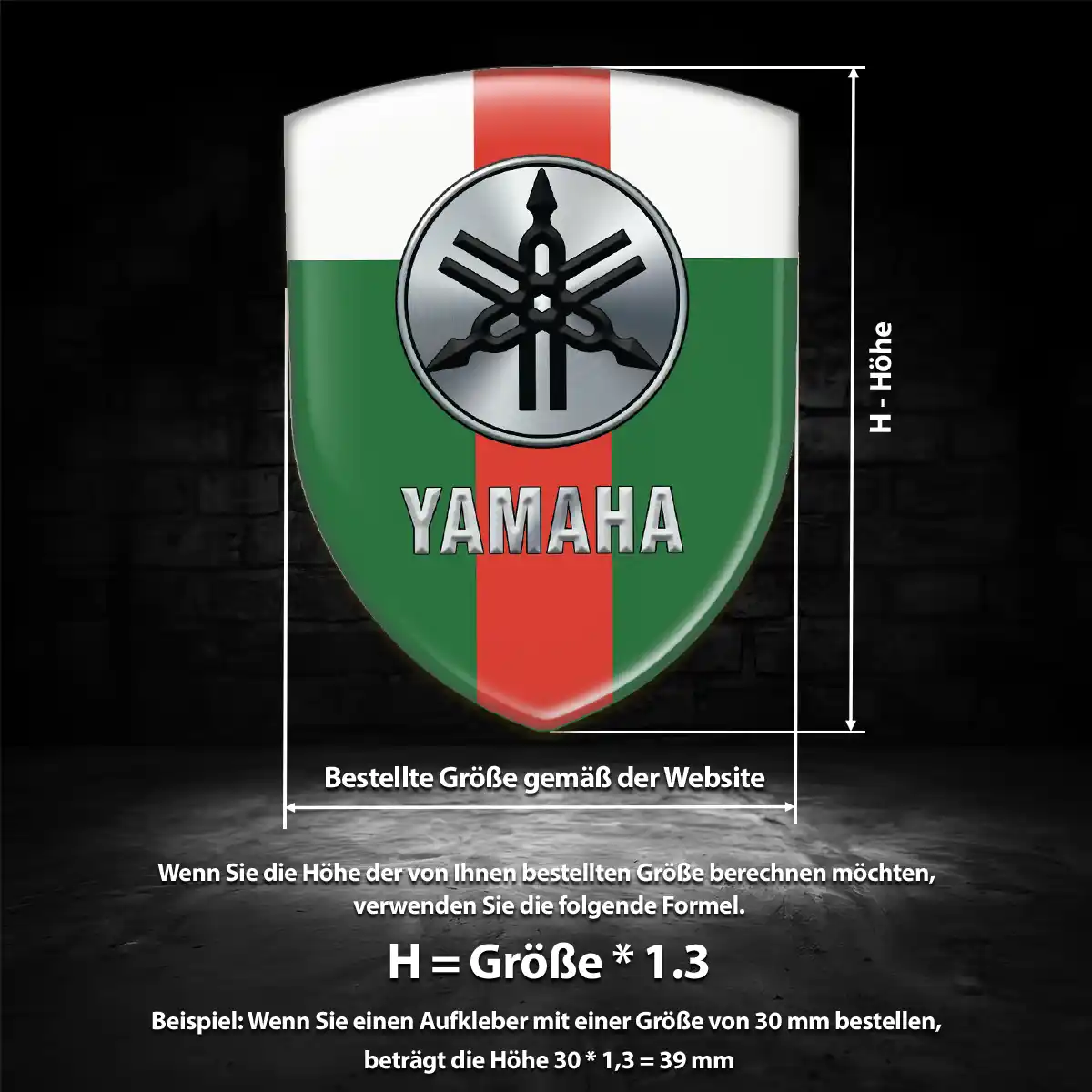 Yamaha Emblem Auto Höchste Qualität