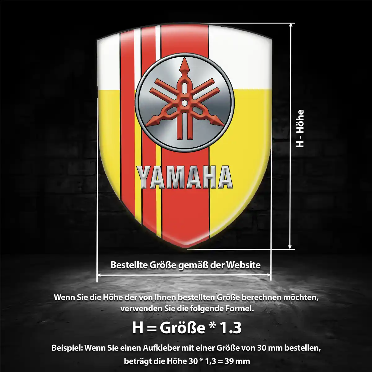 Yamaha Emblem Auto Hohe Qualität