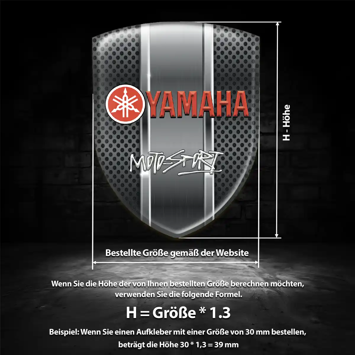 Yamaha Emblem Auto Tuningfahrzeug