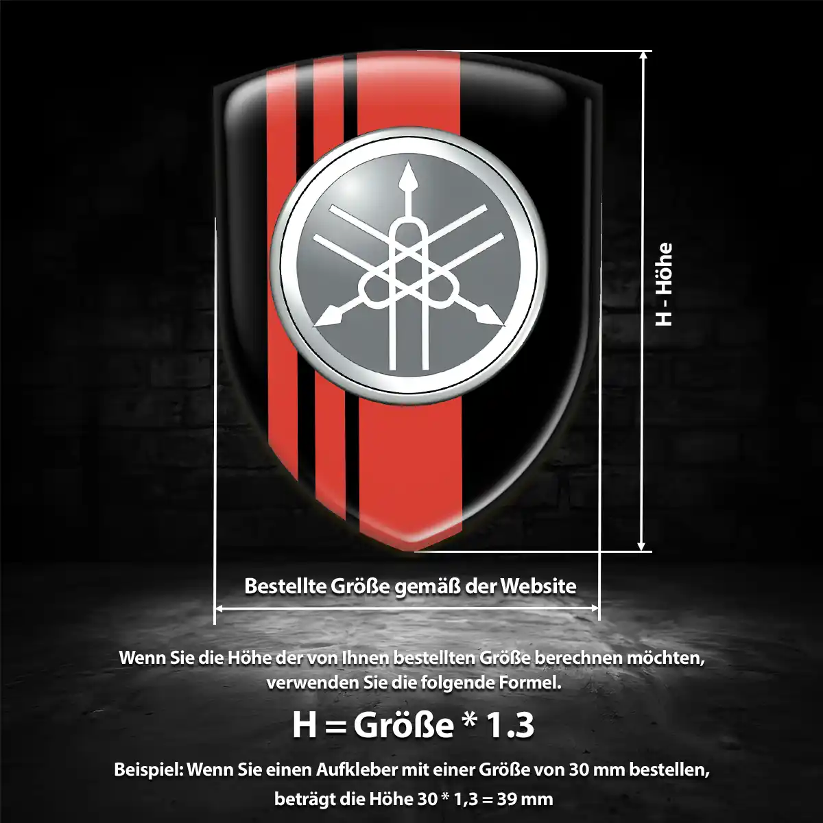 Yamaha Emblem Elegantes Design