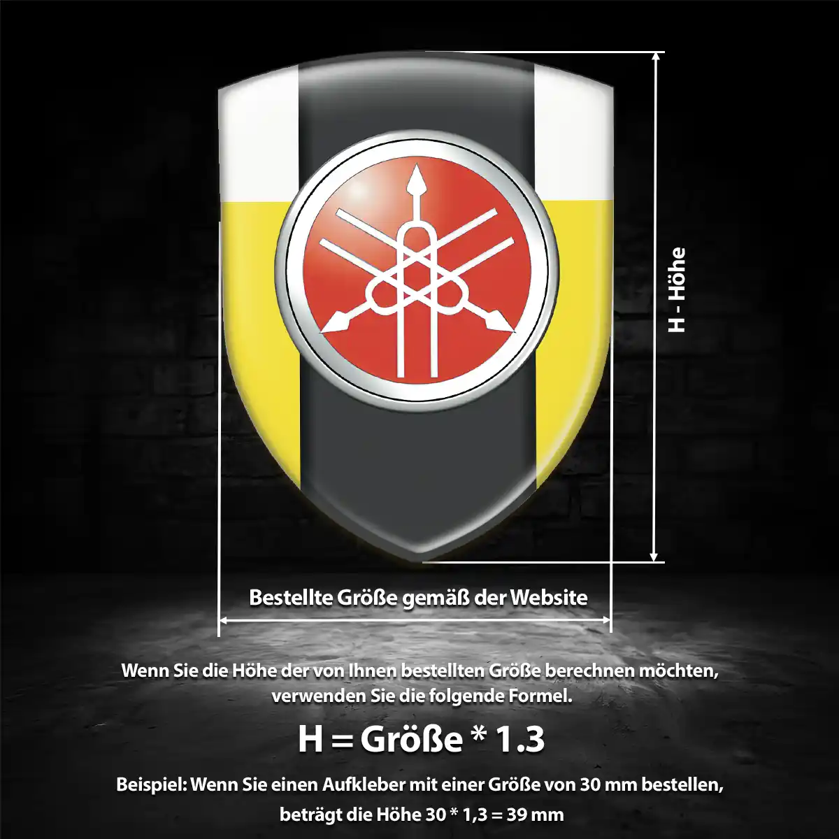 Yamaha Emblem Höchste Qualität