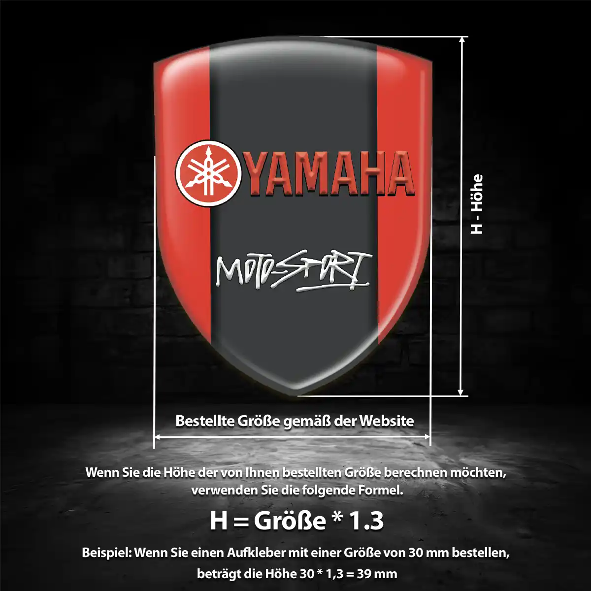Yamaha Emblem Hohe Qualität
