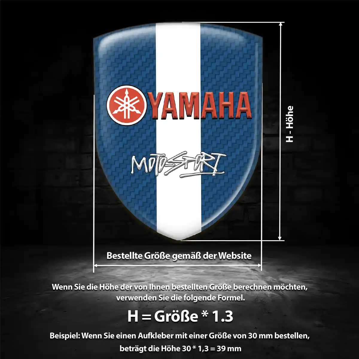 Yamaha Emblem Tuningfahrzeug