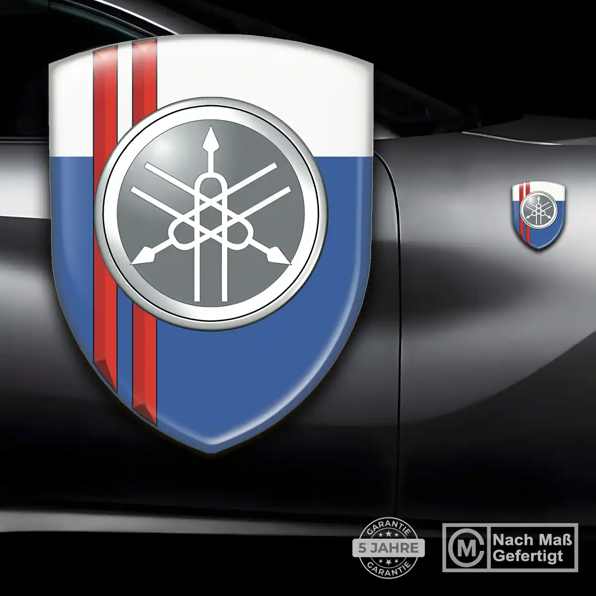 Yamaha Emblem Wappen Aufkleber Anspruchsvolles Design