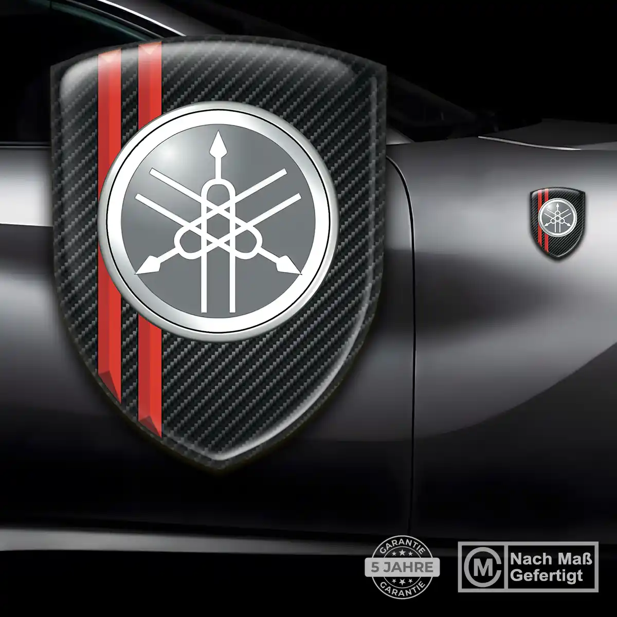 Yamaha Emblem Wappen Aufkleber Ausdrucksstarkes Design