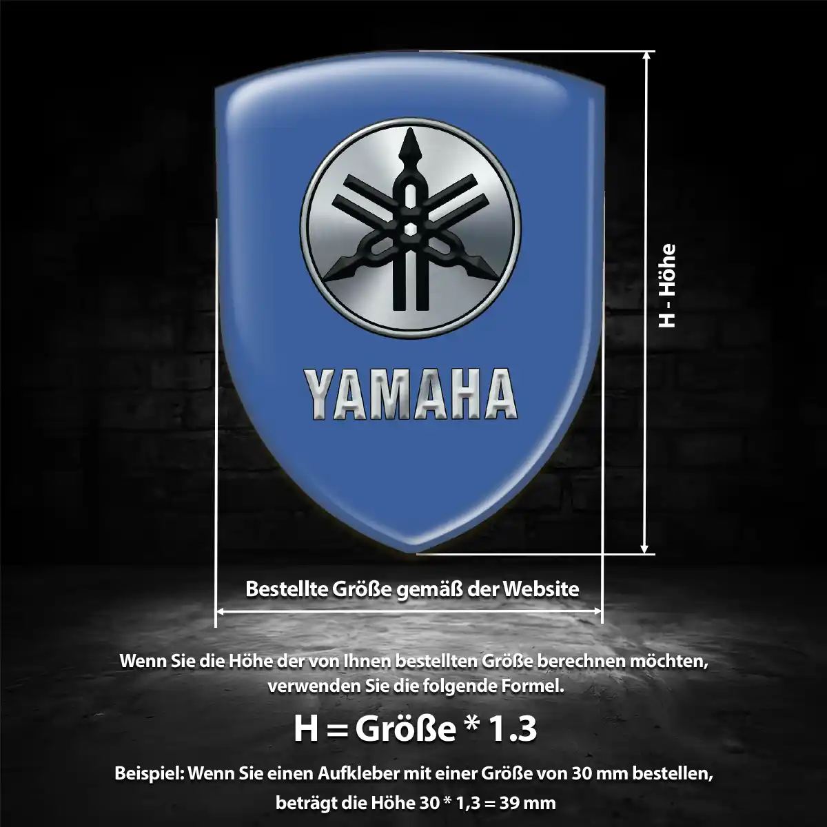 Yamaha Emblem Wappen Aufkleber Auto Erstklassige Qualität
