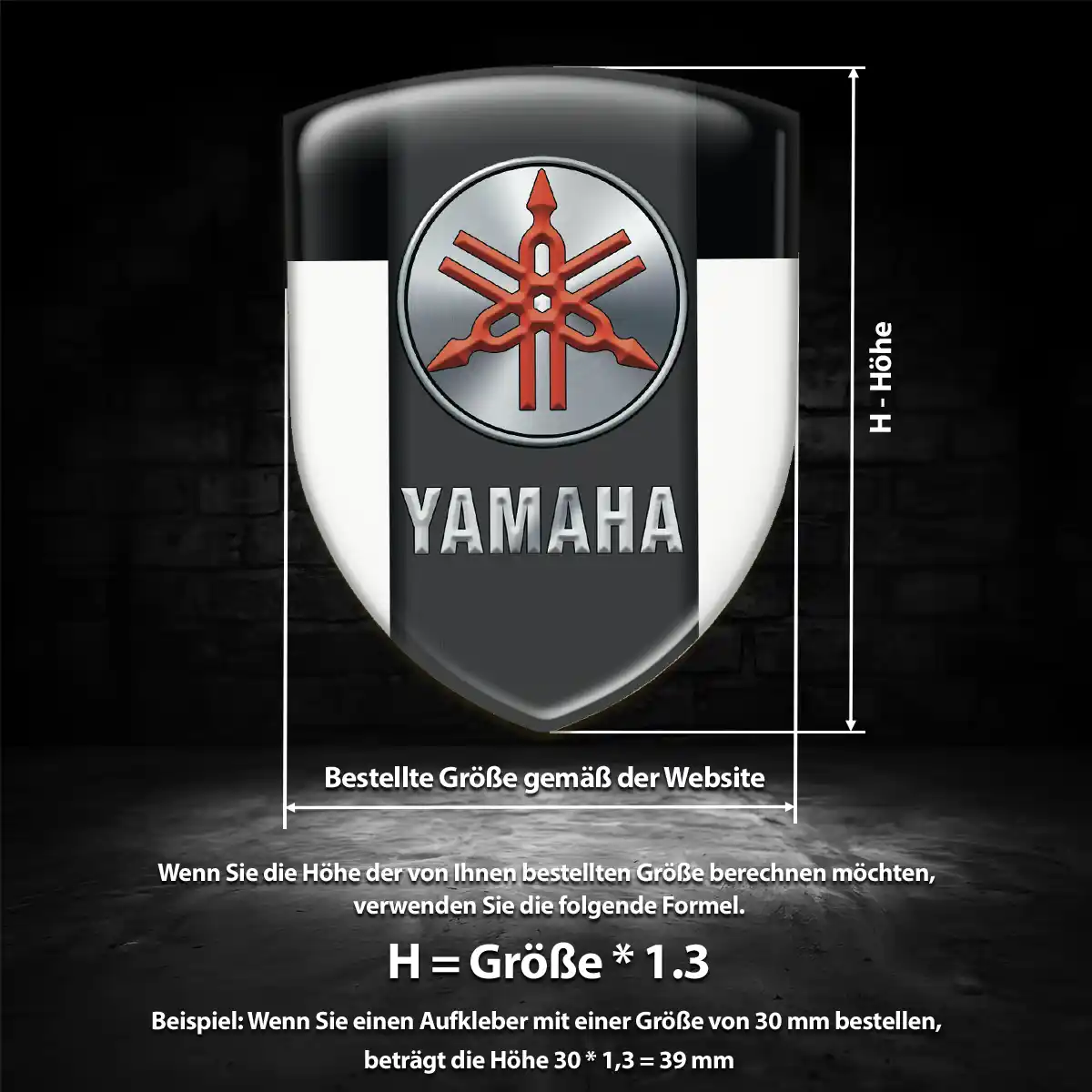 Yamaha Emblem Wappen Aufkleber Auto Exterieurdesign