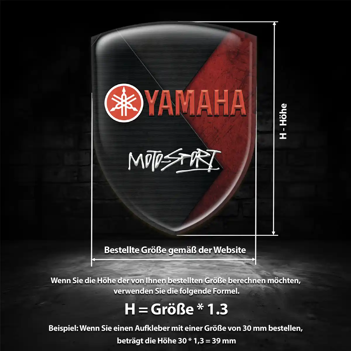 Yamaha Emblem Wappen Aufkleber Auto Höchste Qualität
