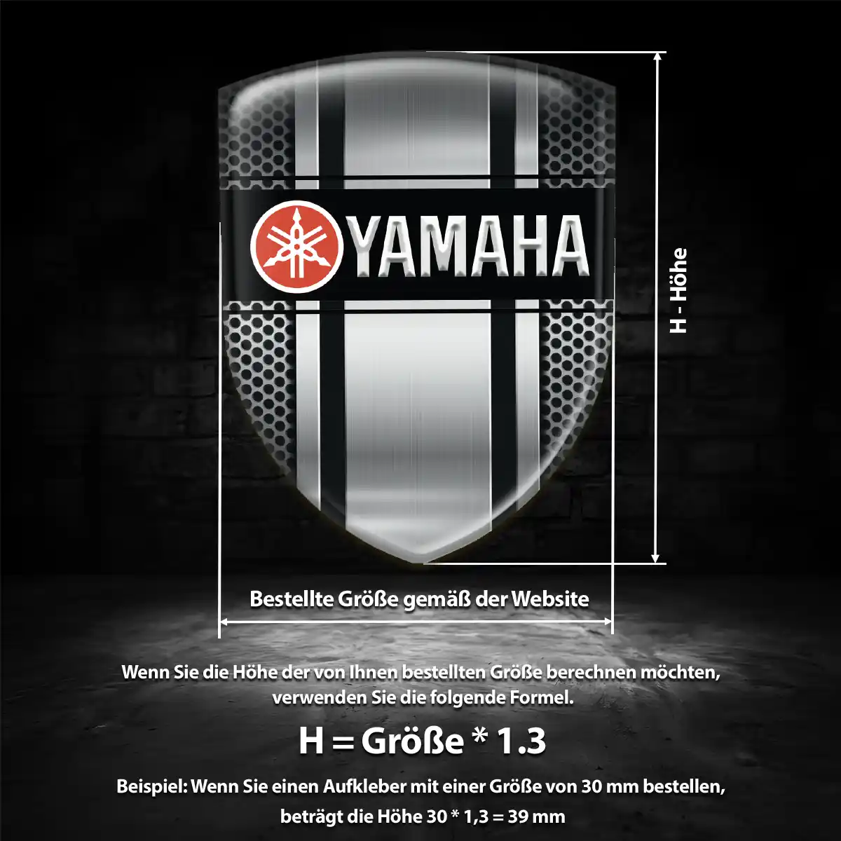 Yamaha Emblem Wappen Aufkleber Auto Interieurdesign