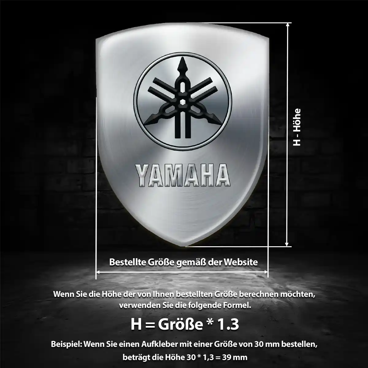 Yamaha Emblem Wappen Aufkleber Auto Limitierte Auflage
